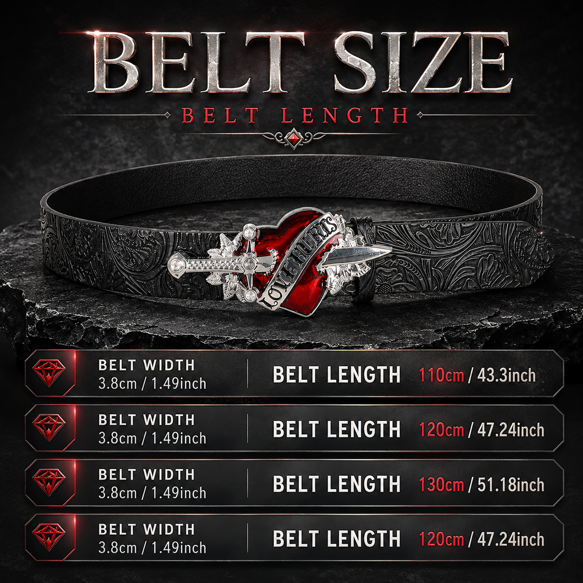 IronHollow™ Heart Belt