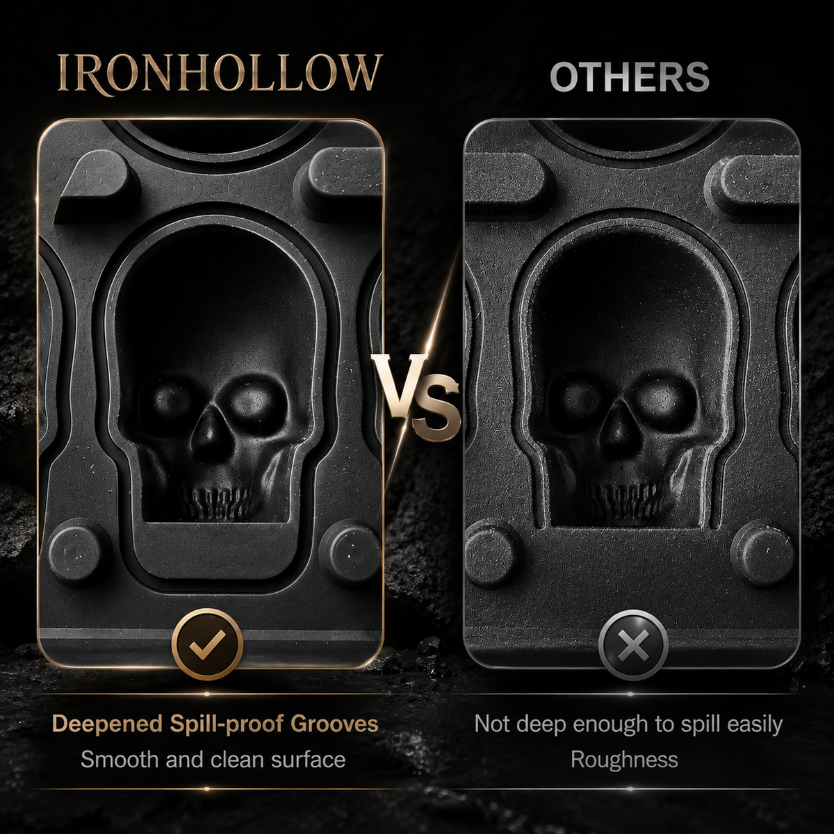 IronHollow™ Skull Ice Mold