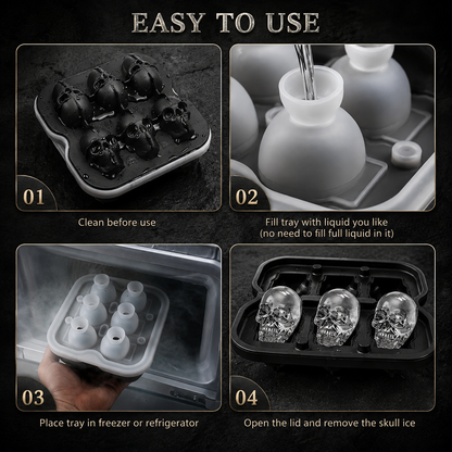 IronHollow™ Skull Ice Mold
