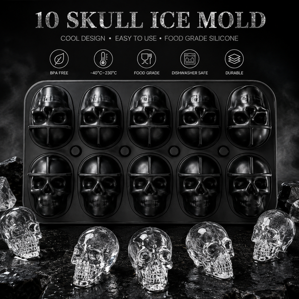 IronHollow™ Skull Ice Mold