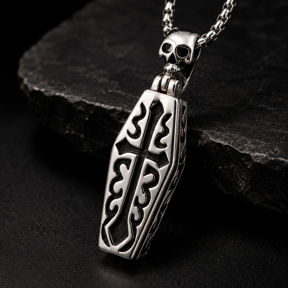 IronHollow™ Coffin Pendant