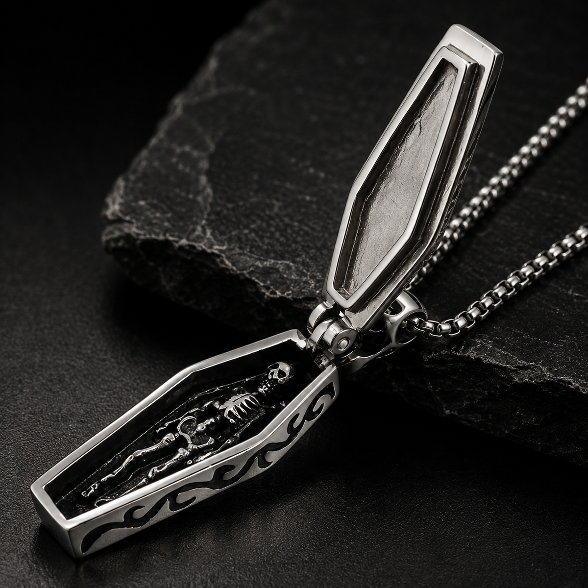 IronHollow™ Coffin Pendant