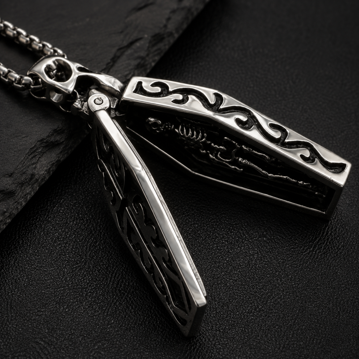 IronHollow™ Coffin Pendant